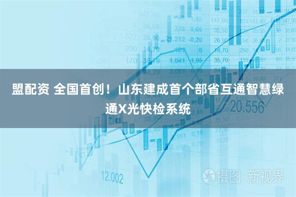 盟配资 全国首创！山东建成首个部省互通智慧绿通X光快检系统