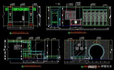 中式家具图库cad	